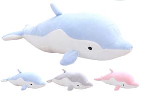 Almofada de abraço de pelúcia COSGOO Soft Dolphin para crianças de 50 cm