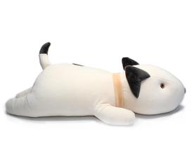 Almofada de abraço para cães Vintoys Bull Terrier de pelúcia 54 cm