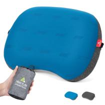 Almofada de acampamento Hikenture Ultralight inflável com capa Almofada de acampamento Hikenture Ultralight inflável com capa
