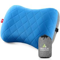 Almofada de acampamento Hikenture Ultralight inflável lavável azul Almofada de acampamento Hikenture Ultralight inflável lavável azul