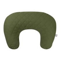 Almofada de amamentação Boppy acolchoada Moss com capa de tecido de luxo
