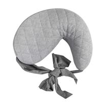 Almofada de amamentação Boppy Anywhere Travel Soft Grey com cinto elástico