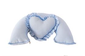 Almofada de Amamentação com coração- tecido liso - Narababy confecções Ltda.