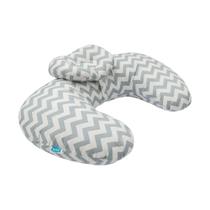Almofada de Amamentação com Travesseiro Buba - Chevron Cinza