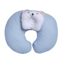 Almofada de Amamentação com Travesseiro para Bebê Papi Friends 62 cm X 50cm Contém 02 Peças