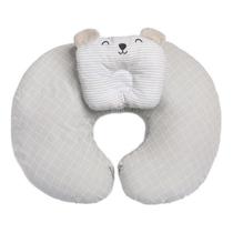 Almofada de Amamentação Com Travesseiro para Bebê Papi Friends 62 cm X 50cm Contém 02 Peças