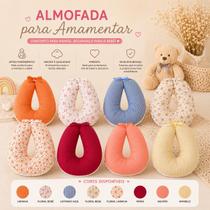Almofada de Amamentação Confortável para Bebê e Mamãe Apoio Ergonômico Multifuncional Estampa:Floral Salmão Almofada de Amamentação Confortável para Bebê e Mamãe Apoio Ergonômico Multifuncional Estampa:Floral Salmão