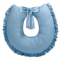 Almofada de Amamentação do Bebê Tecido Liso com Refil Interno