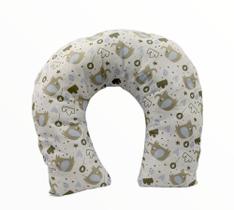 Almofada de Amamentação Elefante Cinza e Azul