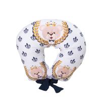 Almofada de Amamentação Estampada com Laço Bebê Menina Menino