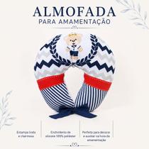 Almofada de Amamentação Estampada com Laço Bebê Menina Menino - Maria's Baby