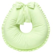 Almofada de Amamentação Extra Grande Algodão 200 fios Babado Verde Almofada de Amamentação Extra Grande Algodão 200 fios Babado Verde