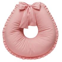 Almofada de Amamentação menina rose babado e laço