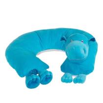 Almofada de Amamentação Para Bebê Bichos Savana Hipopótamo Azul 01 Peça