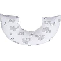 Almofada de Amamentação Tecebem Malha Com Zíper Dom 45cmx85cm Cinza Almofada de Amamentação Tecebem Malha Com Zíper Dom 45cmx85cm Cinza