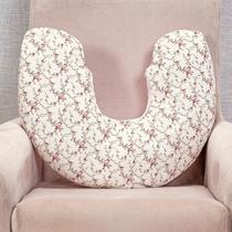 Almofada De Amamentar Doce De Bebe Floral Rosa Menina