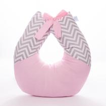 Almofada de Amamentar Light Chevron Rosa