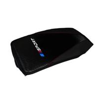 Almofada De Apoio De Braço Em Couro PU De Fibra De Carbono 32x19cm Universal Para Console Central De