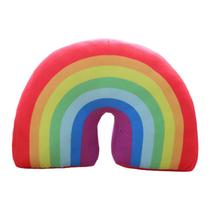 Almofada de apoio de cabeça Rainbow Toy de pelúcia de 35 cm para crianças