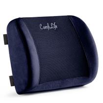 Almofada de apoio lombar ComfiLife Memory Foam 38x32x12cm Navy