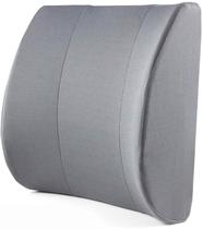 Almofada de apoio lombar DMI Elite para cadeira, 14x13x5 em cinza