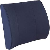 Almofada de apoio lombar DMI para cadeira com capa removível azul marinho