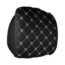 Almofada De Apoio Para Cabeça De Carro Em Couro Com Suporte Para Pescoço Bordado Estereoscópico Para