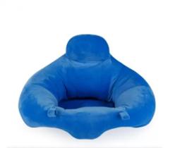 Almofada De Apoio Puff Para Bebe Sentar Azul - Baby Pil