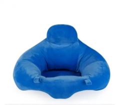 Almofada De Apoio Puff Para Bebe Sentar Azul - Baby Pil Almofada De Apoio Puff Para Bebe Sentar Azul - Baby Pil