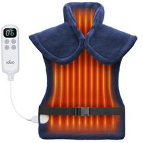 Almofada de aquecimento iDoo para alívio da dor nas costas elétrica 60x84cm Almofada de aquecimento iDoo para alívio da dor nas costas elétrica 60x84cm