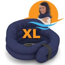 Almofada de aquecimento SunnyBay XL, para micro-ondas, pescoço, ombro, azul marinho