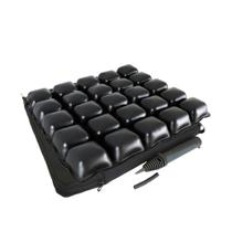 Almofada de Ar Antiescaras Dellamed Air Basic Ortopédica e Terapêutica, Impermeável, Suporta até 120kg, com Capa Lavável e Bomba de Ar 42X42X6cm