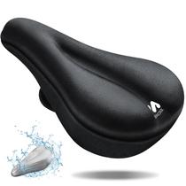 Almofada de assento de bicicleta MEENCOOL Peloton Gel acolchoada preta 11x7cm