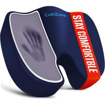 Almofada de assento de espuma viscoelástica XXL CushZone Blue 48x43x11 cm