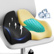 Almofada de Assento de Gel Benazcap X Grande em Espuma de Memória Ergonômica