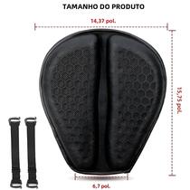 Almofada de Assento de Motocicleta 3D Antiderrapante em Gel - Melhora o Conforto e Alivia a Pressão
