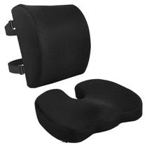 Almofada de assento e suporte lombar Amazon Basics Memory Foam