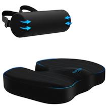 Almofada de assento e travesseiro de apoio lombar CushZone