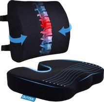 Almofada de Assento e Travesseiro Lombar QUTOOL com Memory Foam