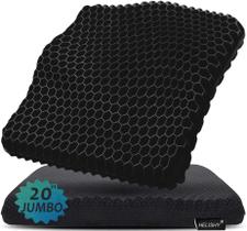 Almofada de assento em gel Helishy 20x50x5cm para alívio da posição sentada por muito tempo