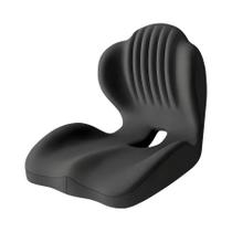 Almofada de assento ergonômica de espuma viscoelástica com apoio lombar - 100% de memória - NONE