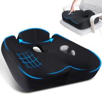 Almofada de assento LALUCREATE Espuma viscoelástica ergonômica para dor no cóccix