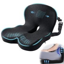 Almofada de Assento Mosxoed em Espuma de Memória Ergonômica com Cinta Ajustável Almofada de Assento Mosxoed em Espuma de Memória Ergonômica com Cinta Ajustável
