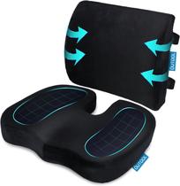 Almofada de assento ortopédica e travesseiro lombar QUTOOL Memory Foam