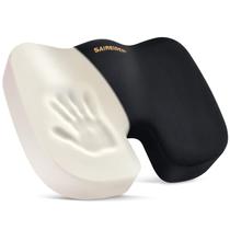 Almofada de assento SAIREIDER Office Car Memory Foam preta