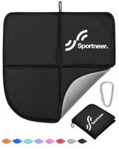 Almofada de assento Sportneer dobrável impermeável 40x40x1cm preta