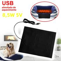 Almofada De Assento USB Aquecida Impermeável Para Carro, Aquecedor De Inverno Para Animais De