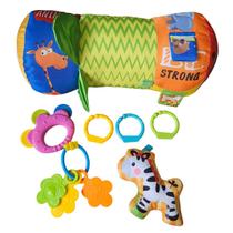 Almofada De Atividade Infantil P/ Encosto De Cabeça Animais Zoo - HK Brinquedos