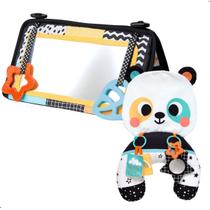 Almofada de Atividades Bebe Preto e Branco Espelho Tummy Time Buba Almofada de Atividades Bebe Preto e Branco Espelho Tummy Time Buba