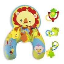 Almofada de Atividades Tummy Time + Tapete com 3 Brinquedos Cor:Amarelo Leao Almofada de Atividades Tummy Time + Tapete com 3 Brinquedos Cor:Amarelo Leao